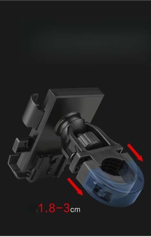 Mobiler Motorrad-, Elektrofahrrad-, Halter-, Fahrer-stoßdämpfender Aluminium-Handyhalter für den Außenbereich_voghion.com