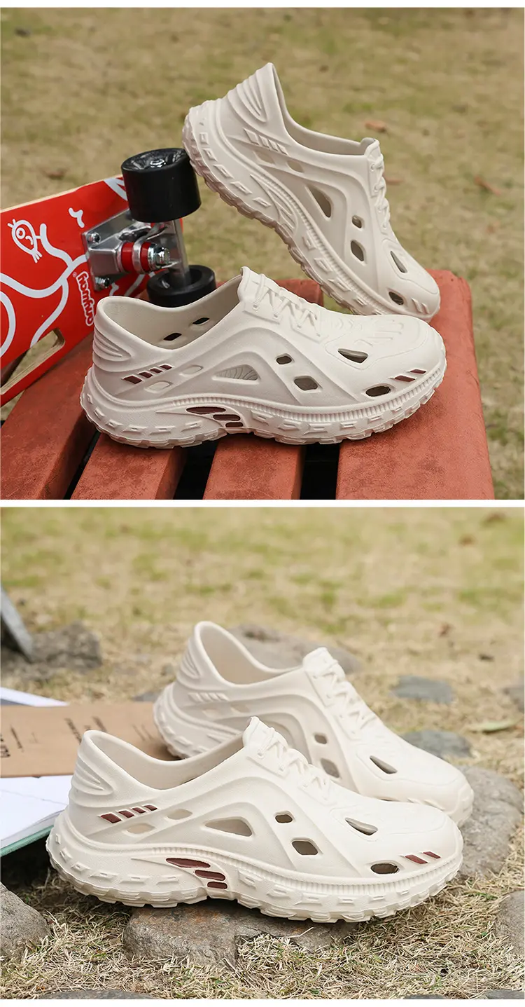 Summer Hole Sandals For Men Lightweight Eva Breathable Slippers_voghion.com