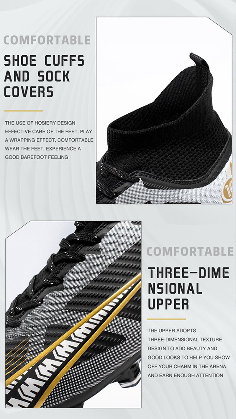 Große Assassin 15 High Top Competition Special Herren Training Jugend Fußballschuhe für Damen_voghion.com