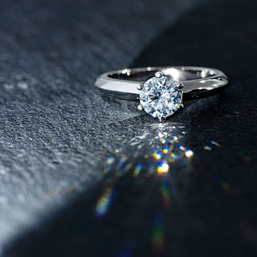 GOLD SIER Island 1,5 Karat Silberfarbe für Damen Anillos De Jewelry Bizuteria Diamantring_voghion.com