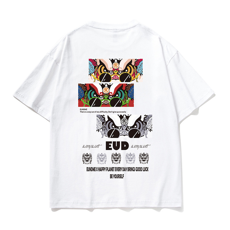 Κοντό μπλουζάκι oversize για φοιτητές, μοντέρνο ανδρικό μπλουζάκι Instagram, με μεγεθυμένο μπλουζάκι με γράμματα και φαρδιά μανίκια, καλοκαιρινό_voghion.com