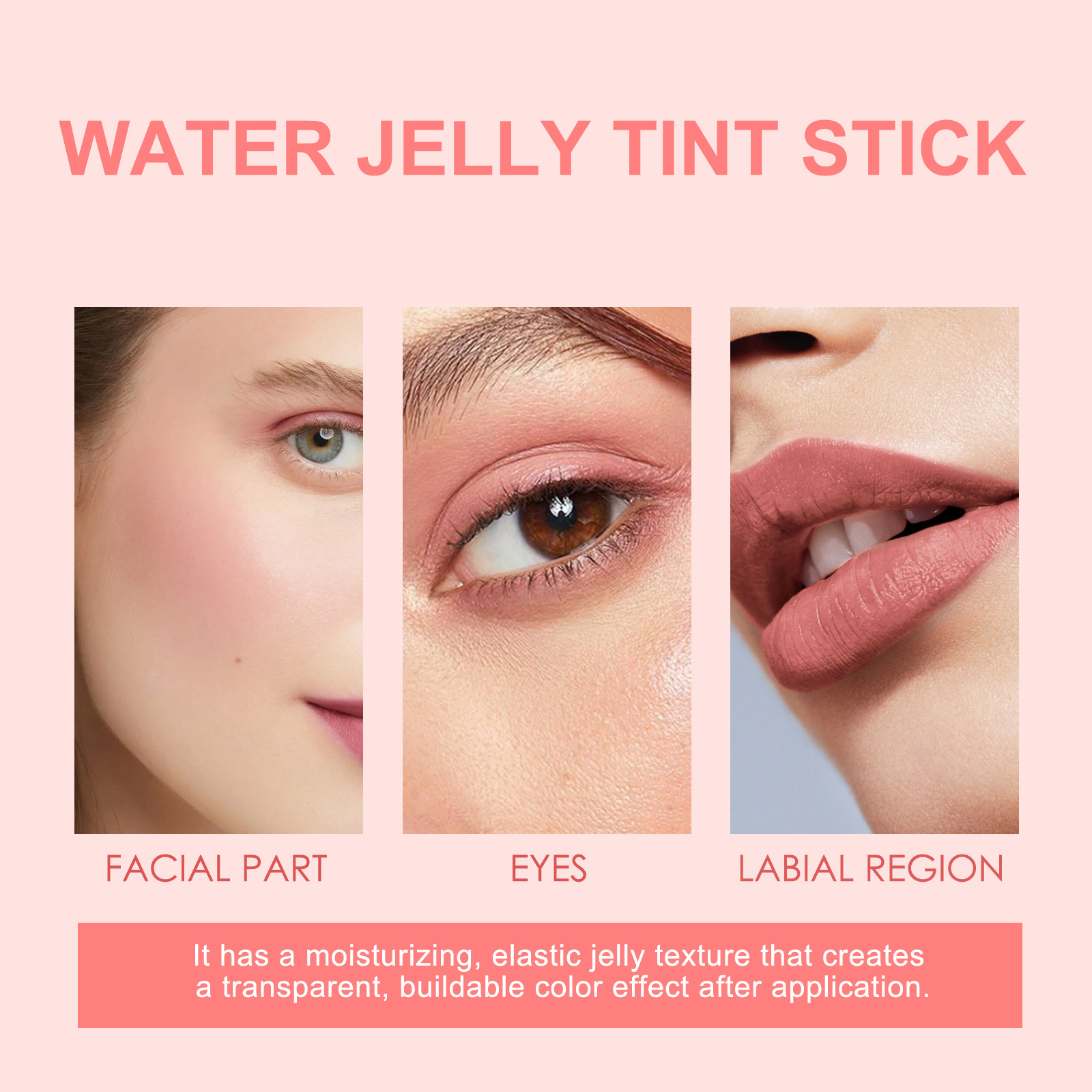 EELHOPE Stick Puder Rouge Aufhellung natürliche dauerhafte matte feuchtigkeitsspendende Lippenfarbe Make-up-Kombination_voghion.com