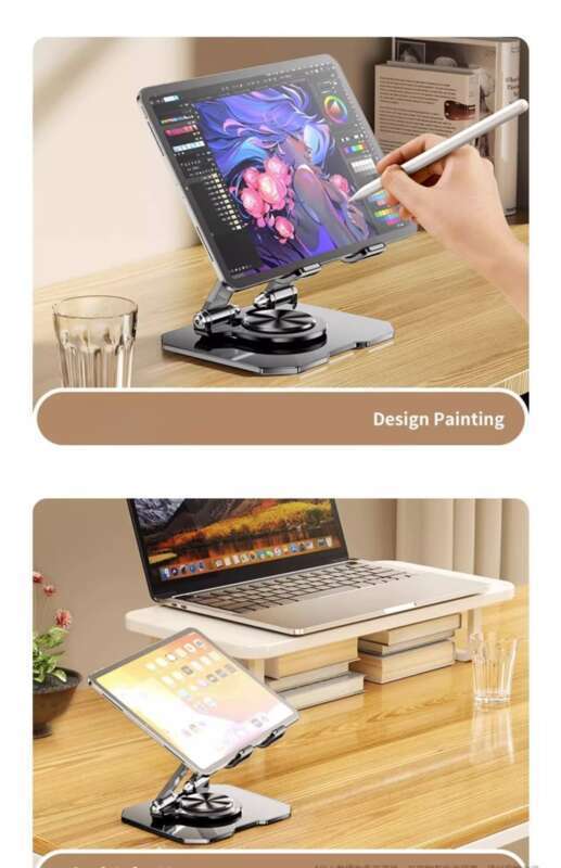 【 56000 Positive Reviews 】 Akihabara 360 Rotating Lazy Phone All Metal Carbon Steel IPad Pad Support Stand Eating_voghion.com