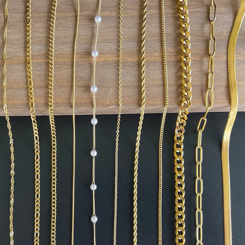 Collana in argento sterling placcato oro reale da 1,2 mm, 1,5 mm, 1,7 mm, 2,3 mm, 3,3 mm, realizzata in Italia, con catena a corda con taglio a diamante_voghion.com