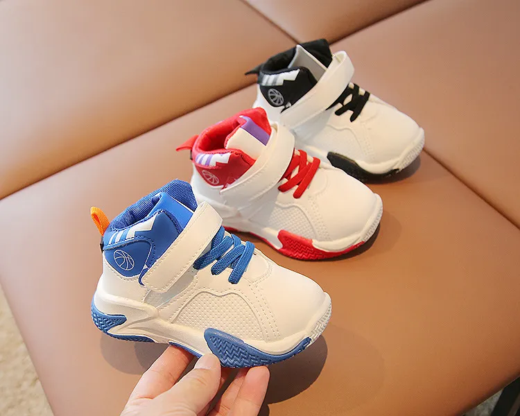 Kids Fashion High-top Sneakers For Boys Girls Sport Running Lightweight Children Casual Toddler Walking Shoes Sizes 21 -_voghion.com