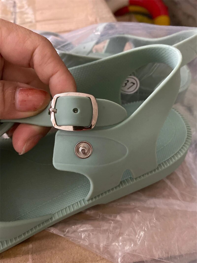 Summer Children Sandals Baby Girls Toddler Soft Non-slip Princess Shoes Kids Candy Jelly Beach Shoes Boys Casual Roman Slippers_voghion.com