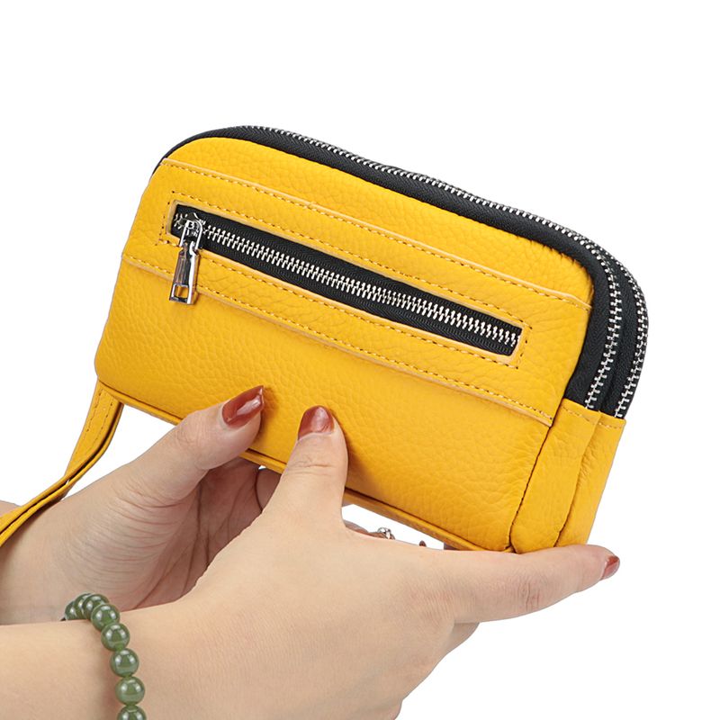 URBAN MASTER Neue Design-Clutch-Geldbörsen für Frauen Echtes Kuhleder Modische lange Geldbörse Telefongeldbörsen Große_voghion.com
