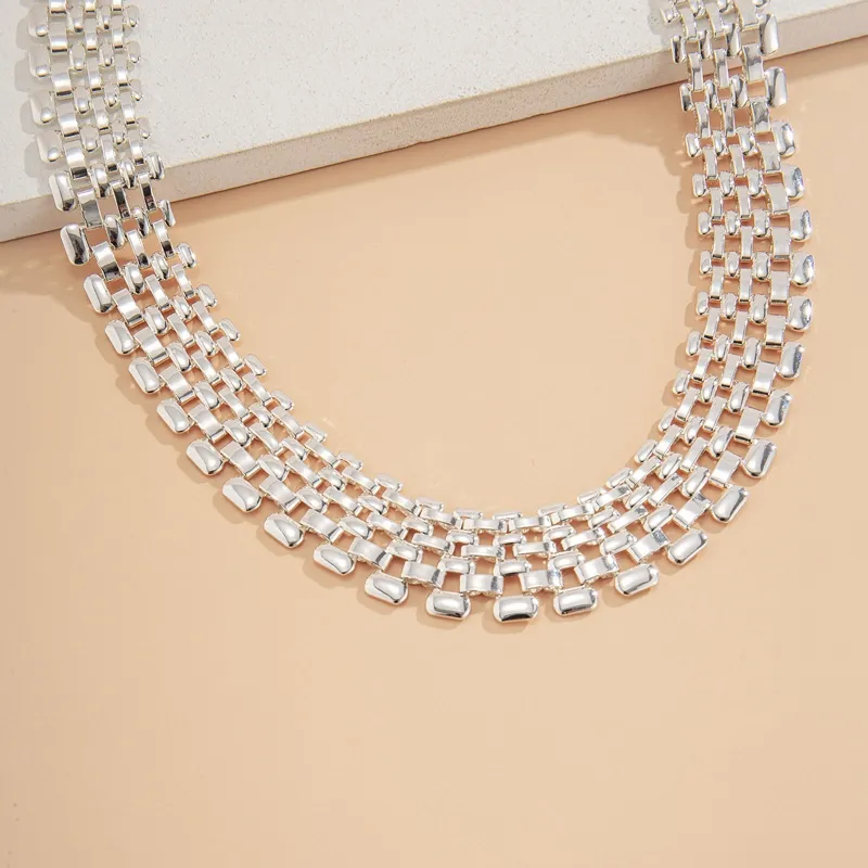 Chunky ketting voor dames statement metalen halssieraad_voghion.com