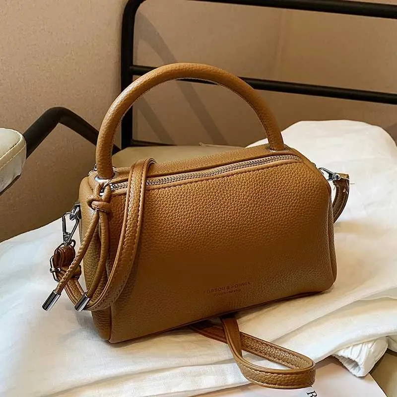 Textured Women Handbag Large Capacity Versatile Soft Shoulder Bag_voghion.com