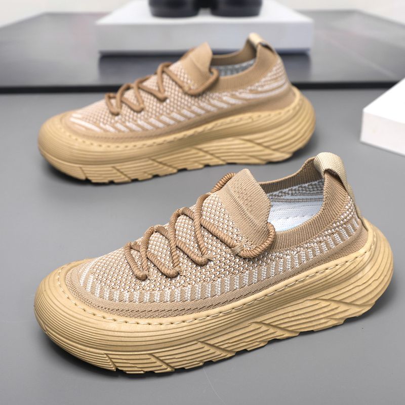 Atmungsaktive Mesh-Herren-Sportschuhe in koreanischer Version, vielseitige, dicke Sohle, rutschfeste Freizeitschuhe,_voghion.com