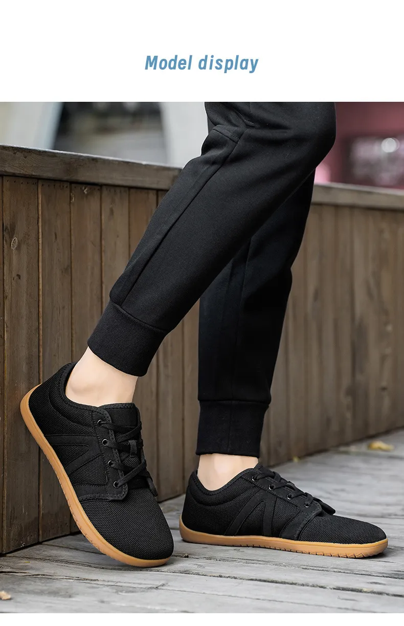 Wide Summer Running New Headed Sports Soft Sole Barefoot Men's and Women's Casual Breathable Mesh Shoes Lhshoe_voghion.com