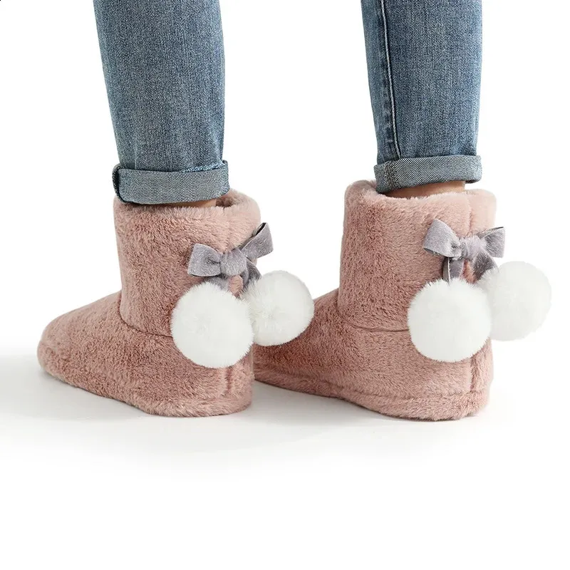 Litfun Warm Plush For Women Winter Casual Fur Fluffy Soft Comfort Non-slip Snow Boots Cute Cotton Shoes 240826_viptrois.com