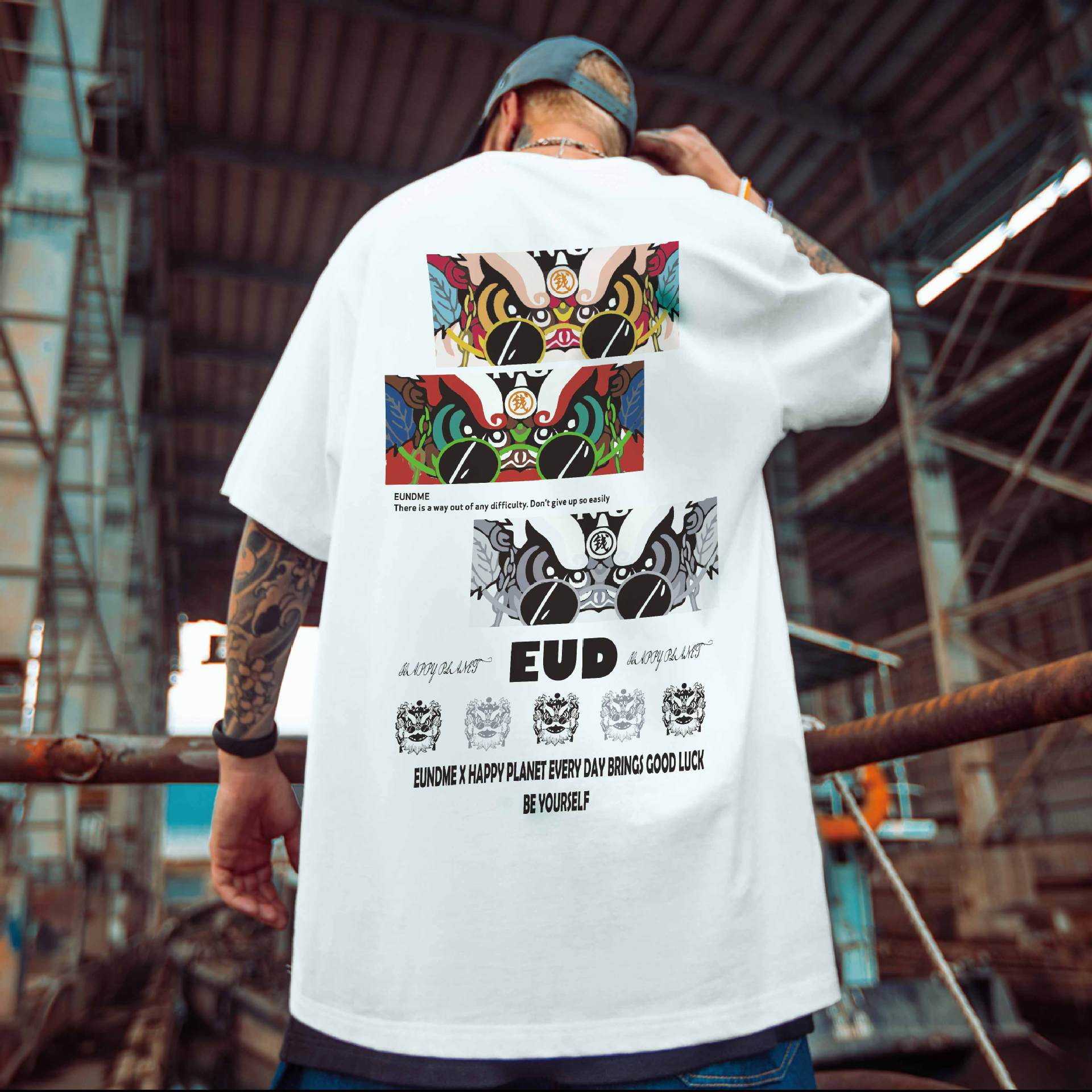 Κοντό μπλουζάκι oversize για φοιτητές, μοντέρνο ανδρικό μπλουζάκι Instagram, με μεγεθυμένο μπλουζάκι με γράμματα και φαρδιά μανίκια, καλοκαιρινό_voghion.com