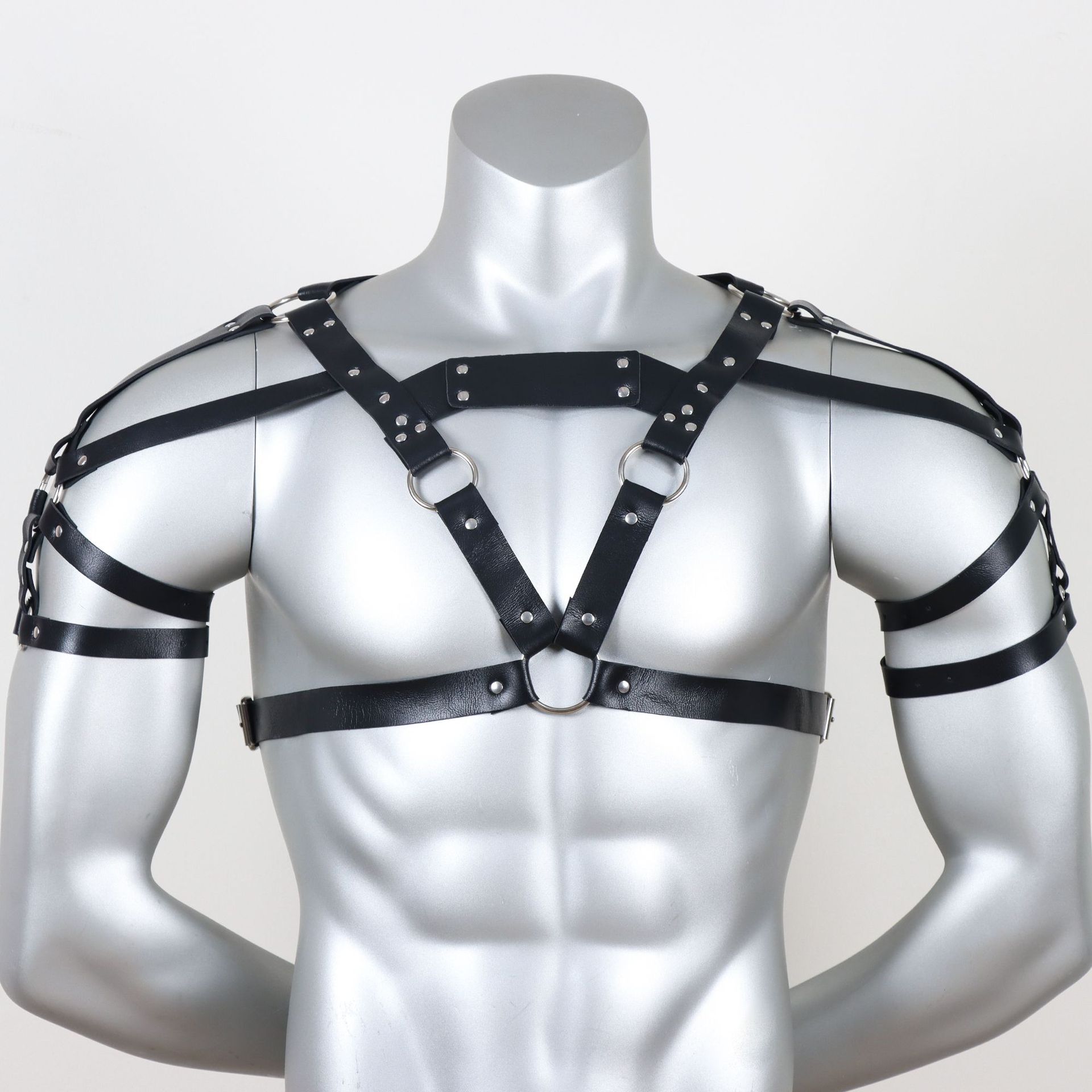 Men's Bondage Harness Binding Leather Sex Toys SM Training Supplies In Stock
