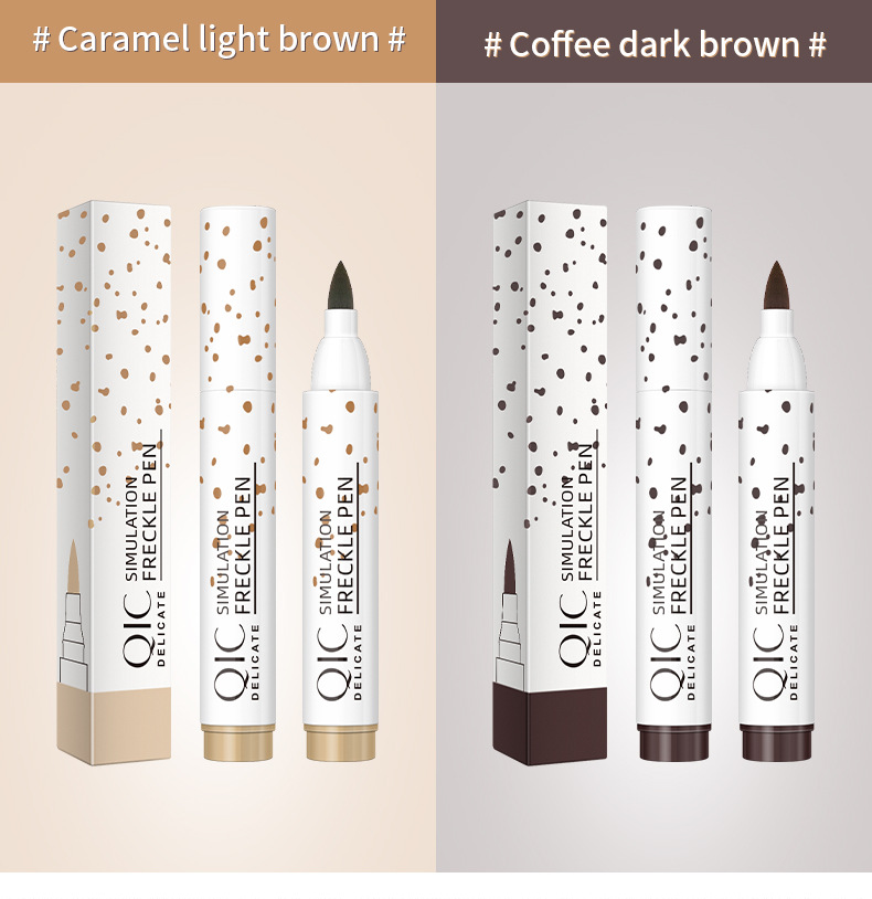 Gesimuleerde sproet voor kleurweergave, waterdicht, niet-afbladderend, schoonheidsvlekjes op het gezicht, make-up stempelpen_voghion.com