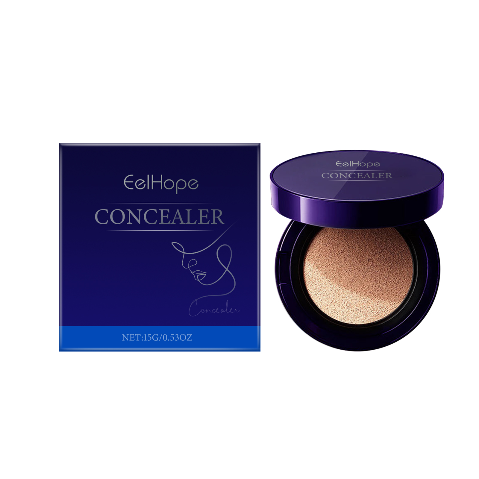 Eelhope Hydrating Cushion Foundation Full Coverage Brightening Lightweight Natural Finish Long Lasting Skincare Infused_voghion.com