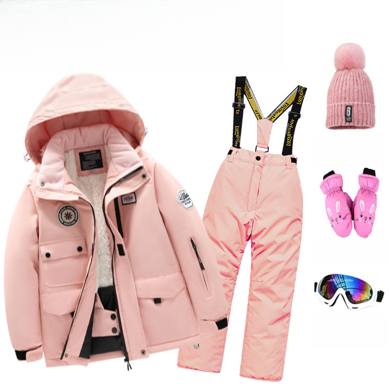 Children's Suit Boys And Girls Parent-Child Style Big Kids Baby Northeast Snow Country Travel Ski Equipment Full Set