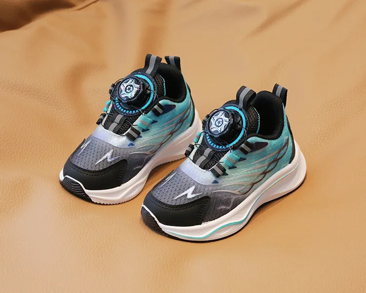 Kleinkind Sport Frühjahr Neue Junge Basketball Rotierenden Schnalle Kinder Cutefeet Mode Mädchen Licht Lauf Trainer Schuhe Größen 21_voghion.com