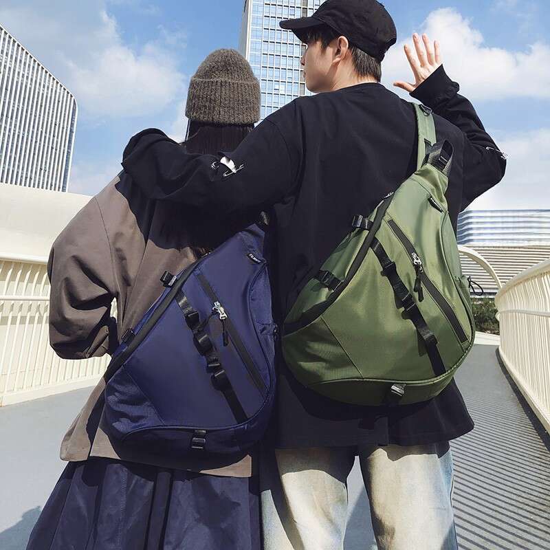 Borsa da viaggio per uomo in nylon con grande capacità, borsa a tracolla, per sport all'aria aperta, perline d'acqua_voghion.com