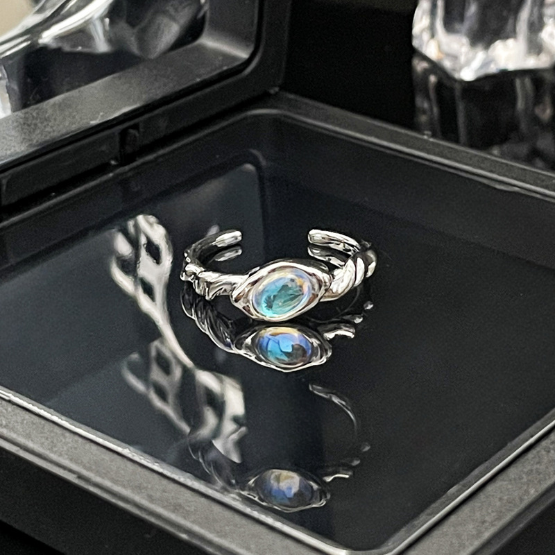 Minimalist Design with Moonlight Stone, Fashionable Open for Women's Instagram, Cool Sweet Style, Personalized and_voghion.com