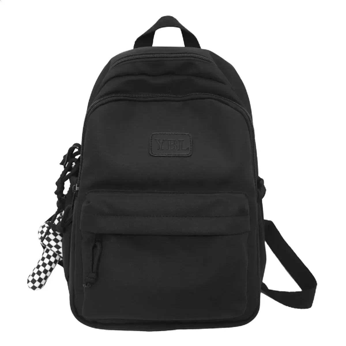 Large capacity casual waterproof nylon backpack fashionable elementary and middle school student bag 240820_voghion.com