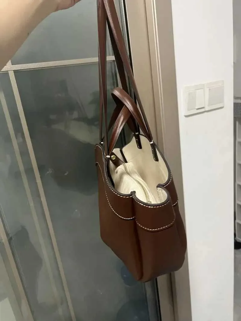 Sac à bandoulière rétro en cuir PU pour femme, pochette sous les bras, grande capacité, décontracté, portable, seau, Handba241218_voghion.com
