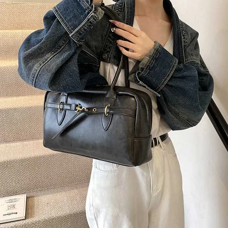 Pu lederen schoudertas dames koreaanse crossbody handtas stijl_voghion.com