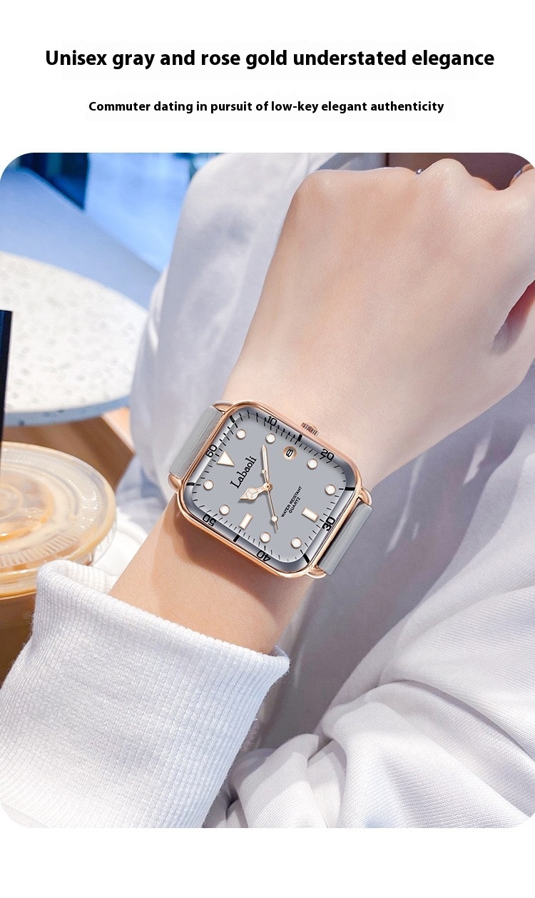 Labaoli/Labaoli New Square Fashion Digital Women's with Calendar Casual Watch_voghion.com