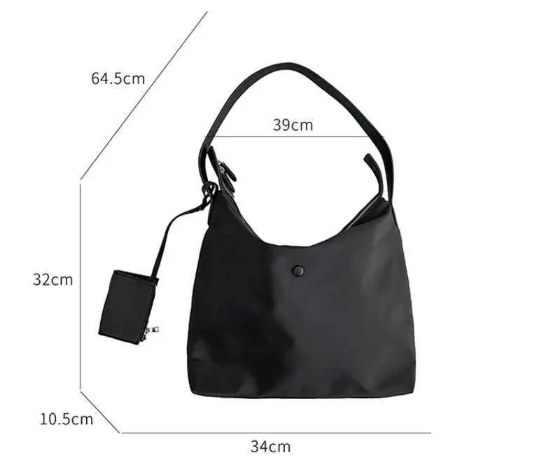 Women's Nylon Shoulder Bag Large Capacity Leisure Commuter Style_voghion.com