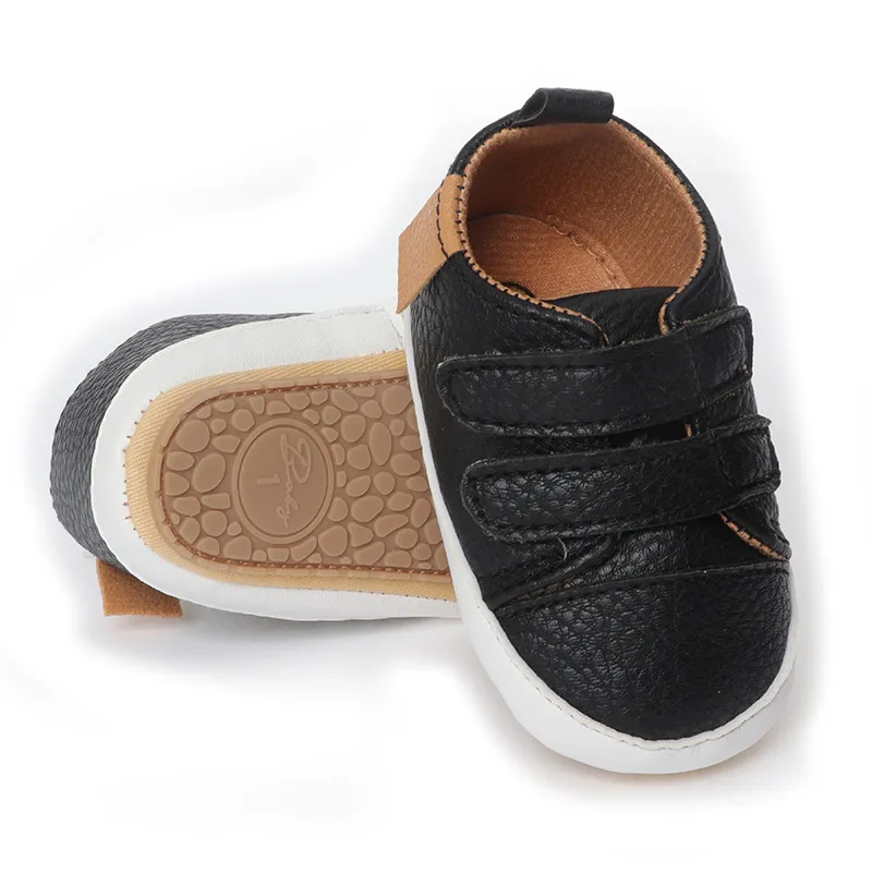 Cutefeet Baby Jungen Mädchen rutschfeste Gummisohle High Top PU Leder Sneakers Säuglings Lauflernschuhe Kleinkind Krippe Schuhe_voghion.com