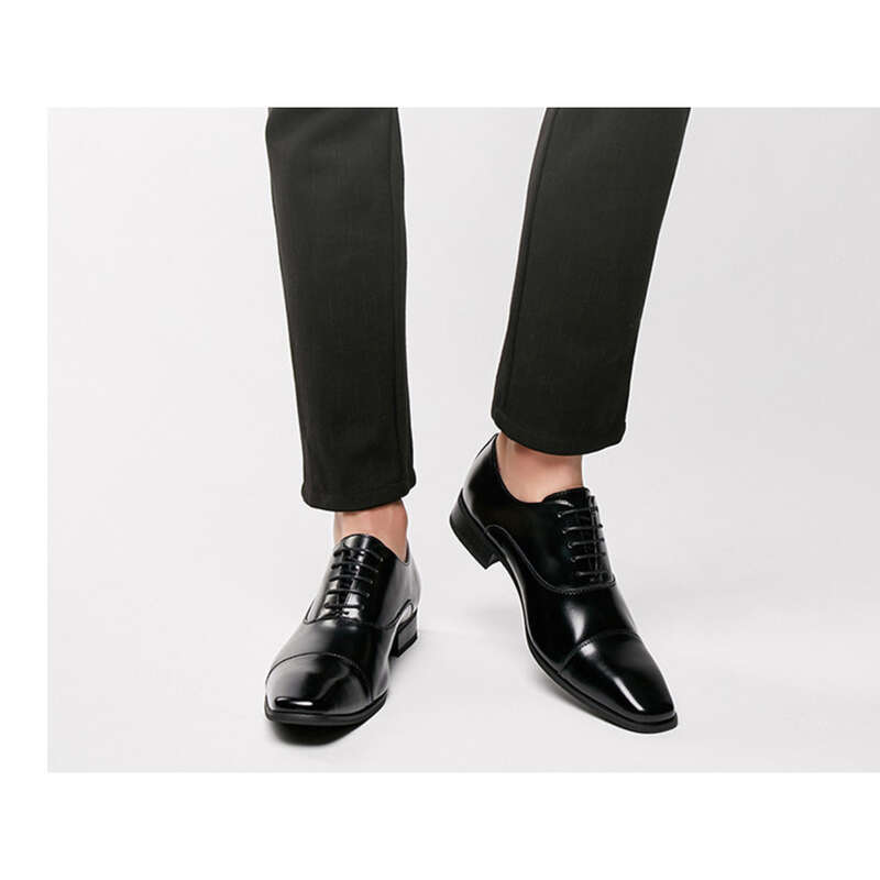2025 New Business Men's Lace-up Non-commissioned Officers Wedding Three-layer Oxford Shoes British Style_voghion.com