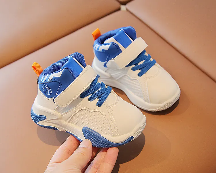 Kids Fashion High-top Sneakers For Boys Girls Sport Running Lightweight Children Casual Toddler Walking Shoes Sizes 21 -_voghion.com