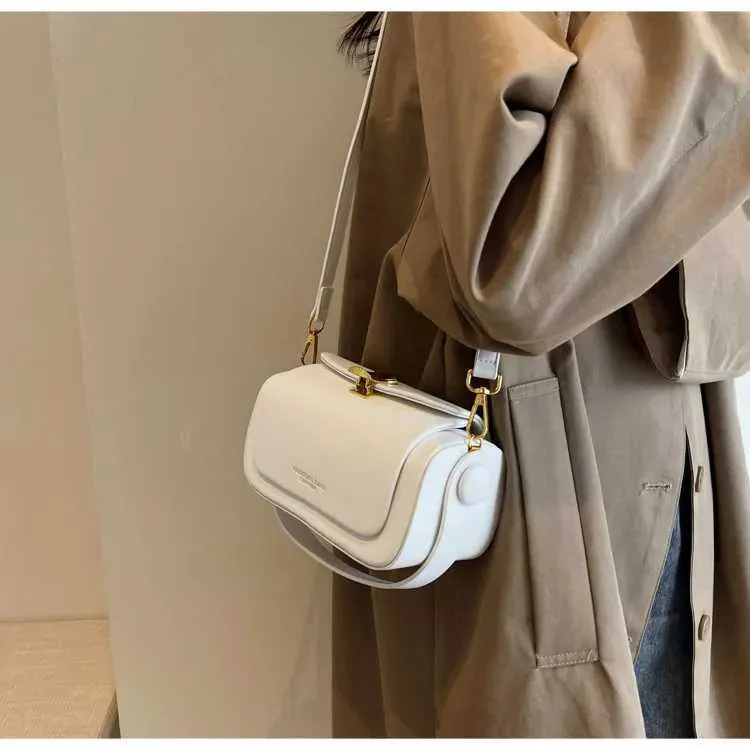 Fashionable and High-end Small Square for Women New Spring/summer Single Shoulder Bag Textured Crossbody Ba241217_voghion.com