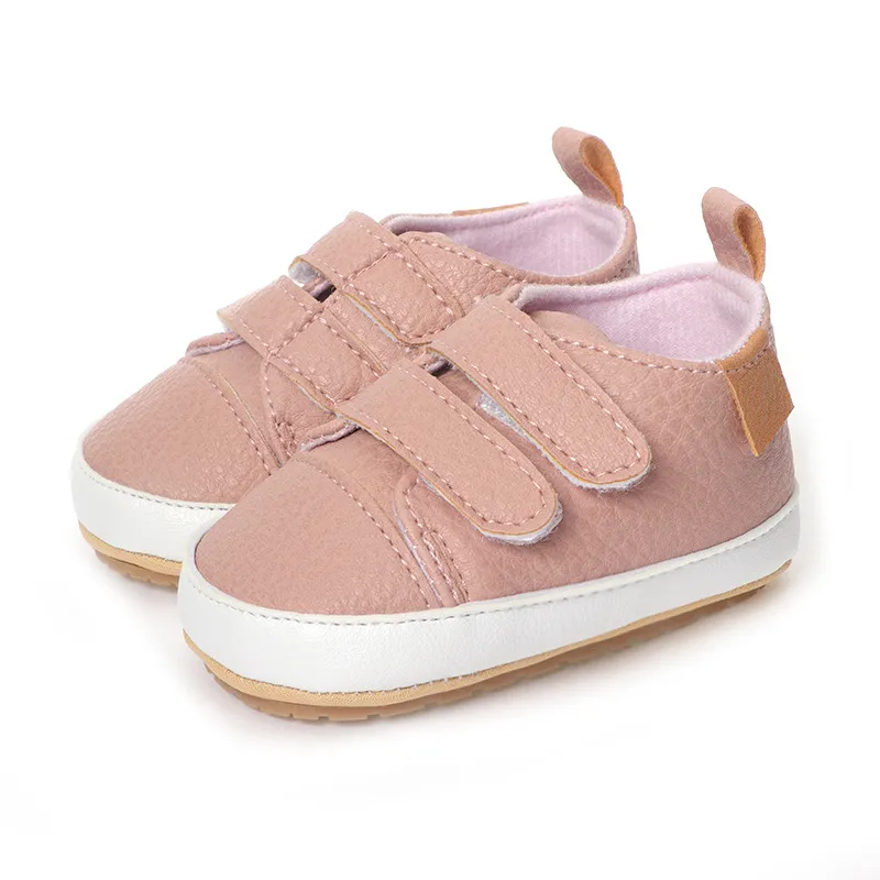 Cutefeet Baby Jungen Mädchen rutschfeste Gummisohle High Top PU Leder Sneakers Säuglings Lauflernschuhe Kleinkind Krippe Schuhe_voghion.com