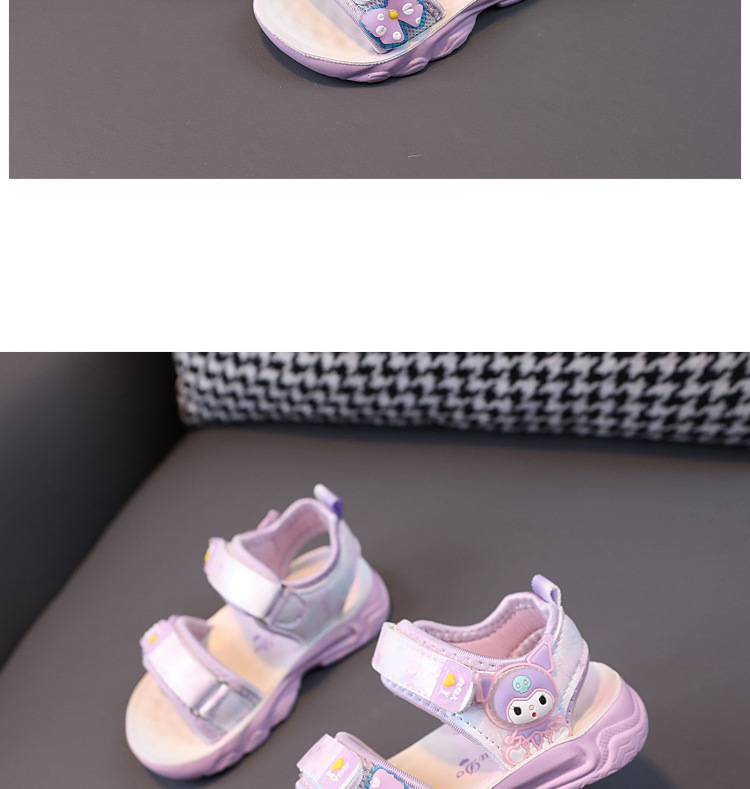 Leuchtende Sandalen aus Polyurethan für Mädchen 2024 Sommer Neue Kinder Damen 1-6 Jahre 3 Strandschuhe Flut_voghion.com