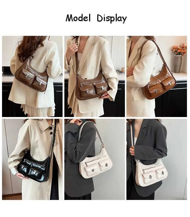 Womens Shoulder Bag Large Capacity Pu Leather Casual Handbag_voghion.com