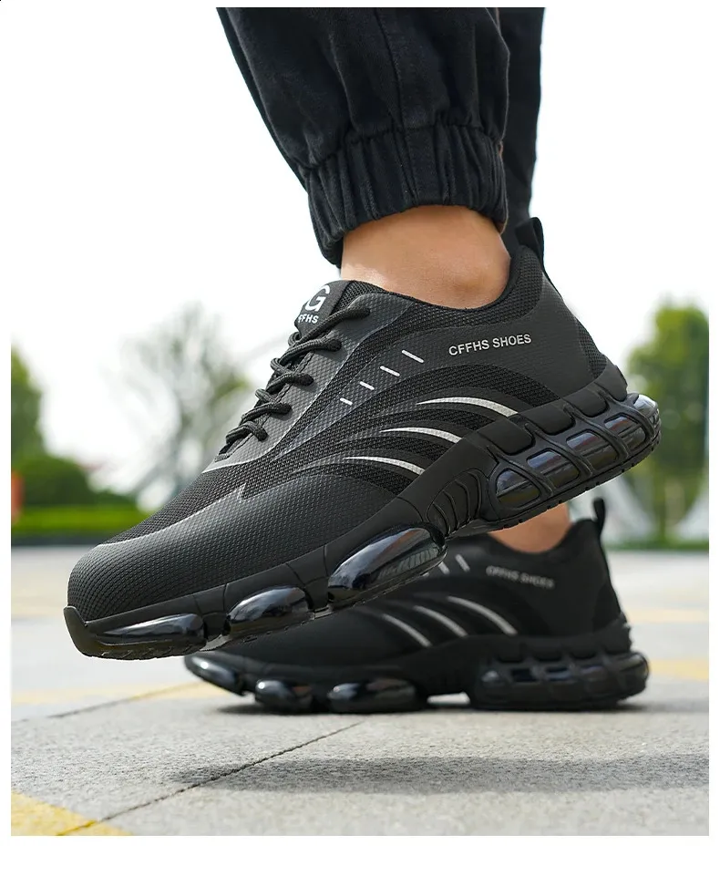Chaussures de sécurité respirantes, légères et confortables, anti-écrasement et anti-perforation 250122_voghion.com