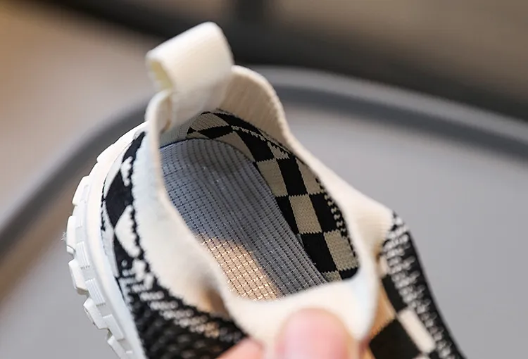 Sneakers Jenter Gutter Fritidssko Pustende netting Myke såler Happysteps Småbarnssko Størrelser US5c-US1y_voghion.com