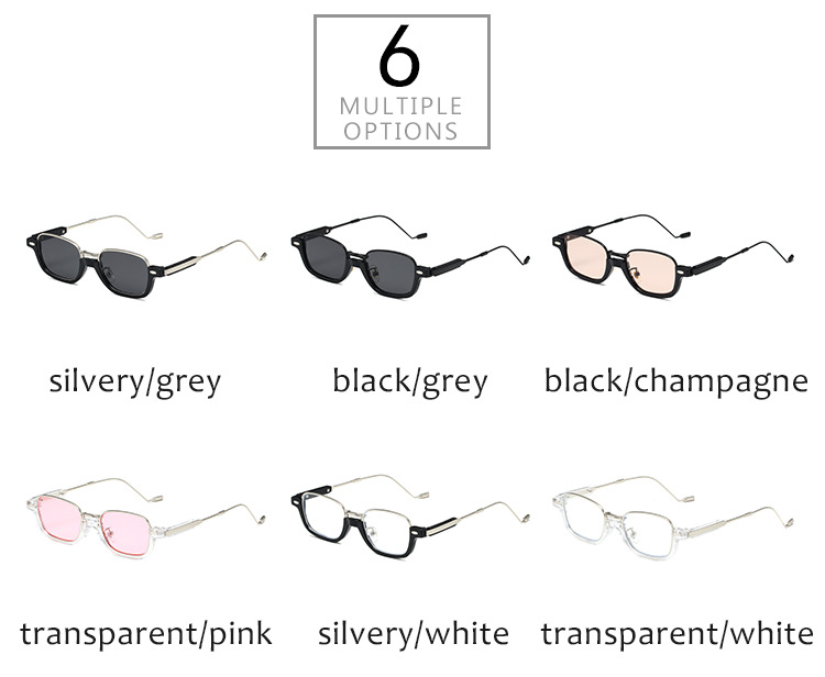 Occhiali anti luce blu - Occhiali da sole retrò con montatura piccola color oro per lo street style (montatura in plastica ibrida, modello 86335)_voghion.com