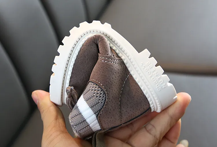 Plüsch Kinder Winter Schnee Baumwolle Stoff Kinder Schuhe Cutefeet Baby Kleinkind Jungen Mädchen Warme Stiefel Größen 21-30_voghion.com