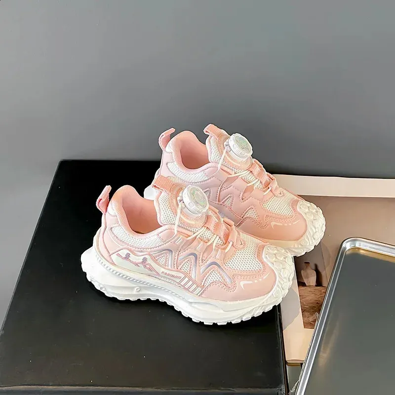 Dziecięce sportowe buty dla chłopców antypoślizgowe PU dziewczęce do koszykówki modne skórzane buty dziecięce krótkie i grube do szkoły tenisowej_voghion.com