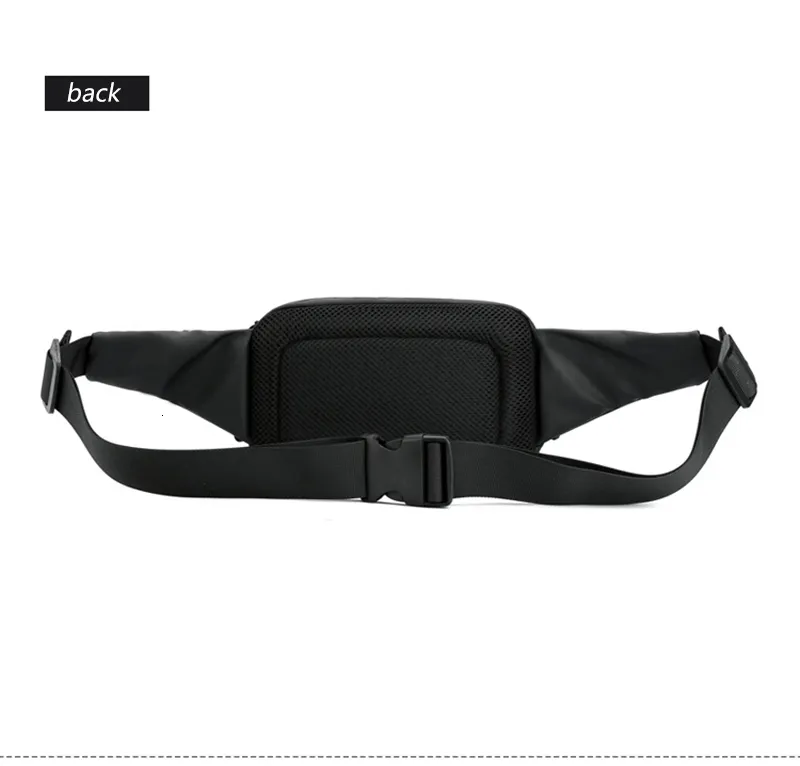 Férfi divatos mellkas kültéri sport övtáska tinédzsereknek vízálló férfi deréktáskák kiváló minőségű fanny Pack 230921_voghion.com