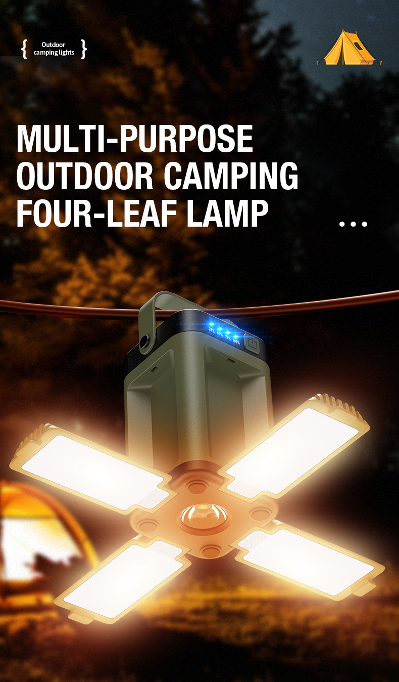 Tragbare Led-campinglaterne Mit Usb-c-anschluss Für Outdoor-aktivitäten_voghion.com
