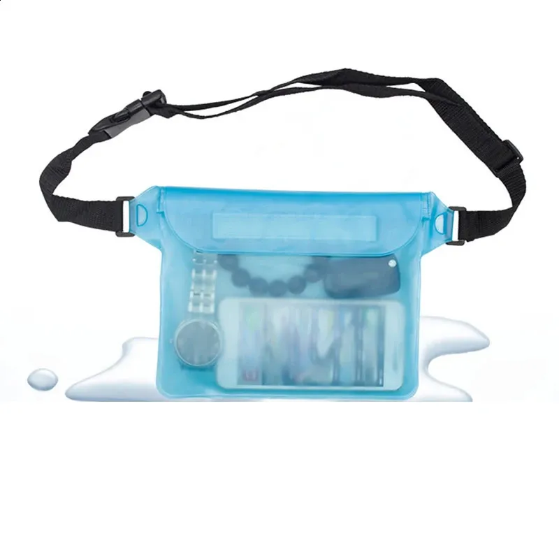 Waterproof Swimming PVC Beach Drifting Diving Waist Pack Shoulder Underwater Mobile Phone Case Outdoor Dry Bag 240828_voghion.com