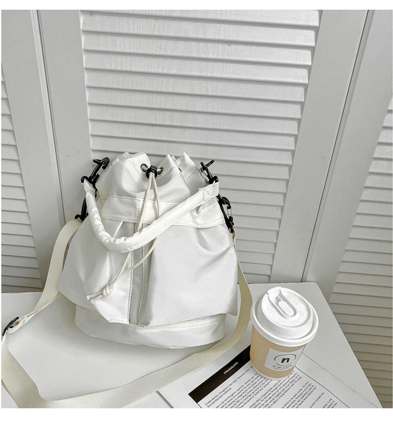 Lässige Schwimmtasche Große Kapazität Nylon Unterarm-Eimertasche Hochwertige tragbare Turntasche mit Kordelzug_voghion.com