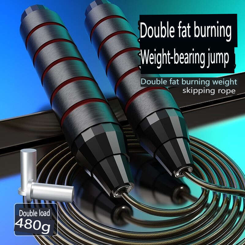 【 48000 Repurchases 】 Steel Wire Skipping Rope Adult Weight-bearing Fitness, Fat Burning, Weight Loss, And Slimming,_voghion.com