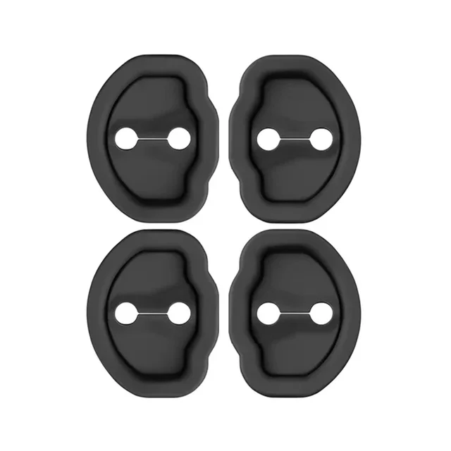 4pcs Mute Dumping Cushion Silikonska Ključavnica Zaponka Avtomobilska Vrata Zaščitna Prevleka Proti Trku za Tesla 3 Model Y_voghion.com