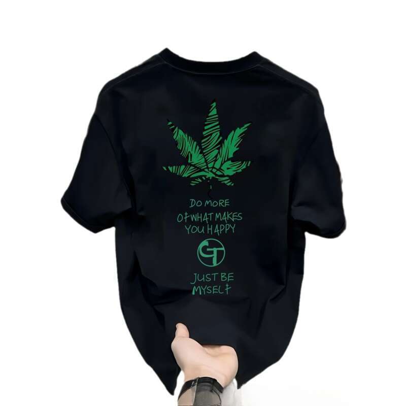 Herrenbekleidung Großhandel Sommer Gehobene Bedruckte Kurze Sommer 2025 Neues Modisches T-Shirt aus Reiner Baumwolle, Halbarm Herrenmode-Trend_voghion.com