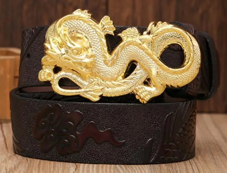 Nuovo marchio di fibbie alla moda Dargon, designer per cinture in pelle di mucca con fibbia a forma di drago in rame per uomo e donna_voghion.com