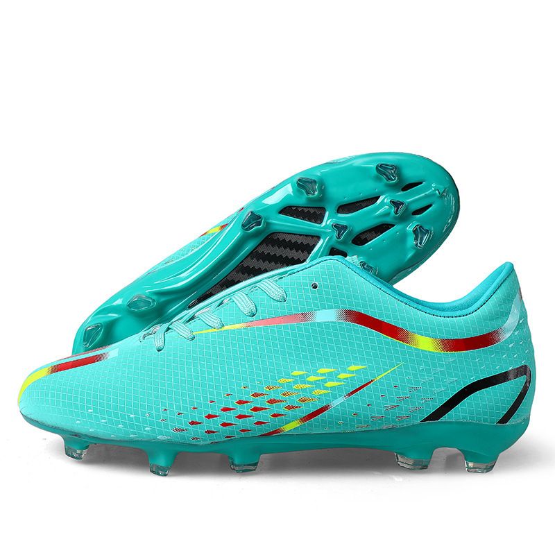 Fußballschuhe Herren und Damen mit langen gebrochn Spikes, professionelle Trainings-Sneakers, Sportschuhe für_voghion.com